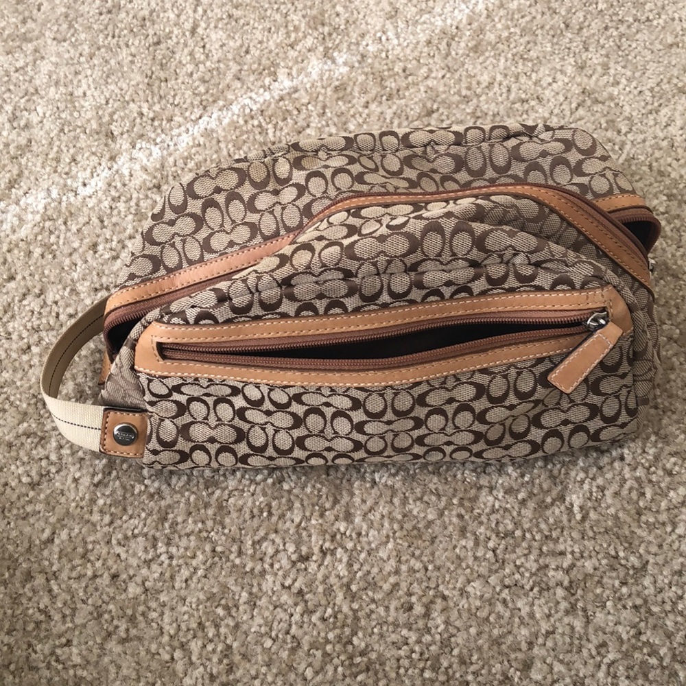 SOLD Coach toiletries bag